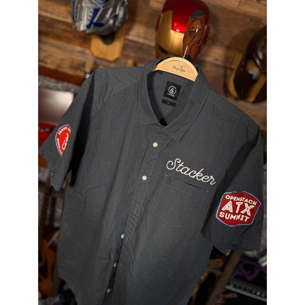 Volcom Openstack Stacker | Openstack Atx Summit | Proud Member Button-Down Shirt - Picture 2 of 11